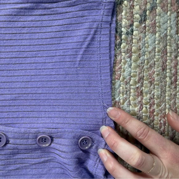 Reformation Purple Ribbed Cardigan - Picture 8 of 10